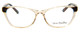 Front View of Vera Bradley Jessica Designer Reading Eye Glasses with Custom Cut Powered Lenses in Falling Flowers Crystal Brown Tortoise Havana Ladies Cateye Full Rim Acetate 54 mm