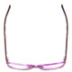 Top View of Vera Bradley Larissa Designer Reading Glasses in Rosewood Purple Tortoise 54 mm
