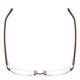 Top View of Vera Bradley Vanessa .5-Rimless Reading Glasses Make Me Blush Brown Copper 54 mm