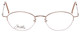 Front View of Joan Collins JC9553-BR Women Oval .5-Rimless Designer Reading Glasses Brown 45mm
