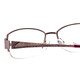 Close Up View of Joan Collins JC9772-LIL Semi-Rimless Designer Reading Glasses Lilac Purple 53 mm
