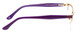 Side View of Marie Claire MC6207-GRP Designer Single Vision Prescription Rx Eyeglasses in Grape Purple Gold Ladies Cateye Semi-Rimless Stainless Steel 53 mm