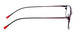 Side View of Marie Claire MC6213-FUS Designer Progressive Lens Blue Light Blocking Eyeglasses in Fuchsia Hot Pink Purple Ladies Cateye Full Rim Stainless Steel 52 mm