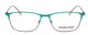 Front View of Marie Claire MC6213-TLE Cateye Designer Reading Glasses in Teal Green Blue 52 mm