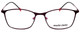 Front View of Marie Claire MC6214-PFS Designer Reading Eye Glasses with Custom Cut Powered Lenses in Purple Fuchsia Hot Pink Ladies Cateye Full Rim Stainless Steel 54 mm