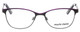 Front View of Marie Claire MC6231-BKL Cateye Designer Reading Eye Glasses in Black Purple 51mm