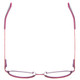Top View of Marie Claire MC6236-PRE Designer Reading Eye Glasses with Custom Cut Powered Lenses in Purple Red Ladies Round Full Rim Stainless Steel 46 mm