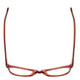 Top View of Marie Claire MC6252 Cateye Designer Reading Glasses Burgundy Red Tortoise 53 mm