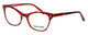 Profile View of Marie Claire MC6252-BUT Designer Blue Light Blocking Eyeglasses in Burgundy Red Tortoise Havana Ladies Cateye Full Rim Acetate 53 mm