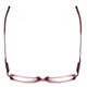 Top View of Valerie Spencer VS9122-LIL Cateye Designer Reading Glasses in Lilac Purple 49 mm