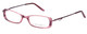 Profile View of Valerie Spencer VS9122-LIL Designer Reading Eye Glasses with Custom Cut Powered Lenses in Lilac Purple Ladies Cateye Full Rim Acetate 49 mm