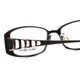 Close Up View of Valerie Spencer VS9194-BLK Ladies Rectangle Designer Reading Glasses Black 54 mm