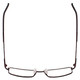 Top View of Porsche Design P8197-D-54mm Titanium Designer Reading EyeGlasses in Satin Purple