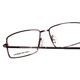 Close Up View of Porsche Design P8197-D-54mm Titanium Designer Reading EyeGlasses in Satin Purple