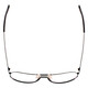 Top View of Porsche Design P8280-A-59 mm Titanium Aviator Designer Reading Glasses Gun Metal