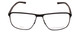 Front View of Porsche Design P8285-A-56mm Reading Glasses Satin Black Gun Metal&Matte Deep Red