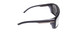 Side View of Porsche Design P8597-A-69 mm Sunglasses Matte Black&Gun Metal/Silver Grey Mirror