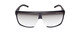 Front View of Porsche Design P8597-A-69 mm Sunglasses Matte Black&Gun Metal/Silver Grey Mirror