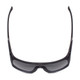 Top View of Porsche Design P8597-A-69 mm Sunglasses Matte Black&Gun Metal/Silver Grey Mirror