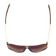 Top View of Porsche Design P8635-C-61mm Aviator Sunglasses Matte Smoke Grey&Gold/Amber Brown
