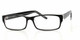 Profile View of Calabria Soho by Vivid 85 Designer Blue Light Blocking Glasses in Black Crystal