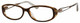 Profile View of Ernest Hemingway Designer Blue Light Blocking Glasses 4655 in Brown Oval 50mm