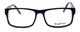 Front View of Calabria Optical Designer Blue Light Blocking Glasses Big&Tall Style 10 in Black