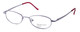 Profile View of Calabria Kids Fit MetalFlex Designer Blue Light Blocking Glasses 1001 Lavender