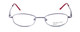 Front View of Calabria Kids Fit MetalFlex Designer Blue Light Blocking Glasses 1001 Lavender
