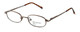 Profile View of Calabria Kids Fit MetalFlex Designer Blue Light Blocking Glasses FF in Brown