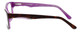 Side View of Calabria Splash SP61 Designer Blue Light Blocking Glasses Demi-Purple Women Oval