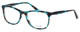 Profile View of Calabria Splash SP62 Designer Blue Light Block Glasses in Turquoise Cateye 54mm