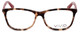 Front View of Calabria Viv 848 Designer Blue Light Blocking Glasses in Demi-Red Square 53mm