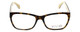 Front View of Calabria Splash Designer Blue Light Blocking Glasses SP60 in Demi-Brown Square