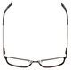 Top View of Esquire Designer Blue Light Blocking Glasses EQ1502 in Satin-Pewter 54mm Square