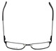 Top View of Esquire Designer Blue Light Blocking Glasses EQ8650 in Black 57mm Square 57mm