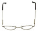 Top View of Flex Collection Designer Blue Light Blocking Glasses FL-75 in Chrome 41mm Oval