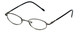 Profile View of FlexPlus Collection Designer Blue Light Blocking Glasses Model 96 Gunmetal 43mm