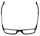 Top View of Calabria Viv Designer Blue Light Blocking Glasses 2009 Tortoise 54mm Rectangle