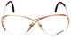 Front View of Rodenstock Designer Blue Light Block Glasses 828 in Gold & Red 59mm Retro 58mm
