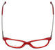 Top View of Ernest Hemingway Designer Blue Light Blocking Glasses H4644 in Black/Red 51mm