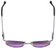 Top View of Charriol Designer Blue Light Blocking Glasses PC7075B-C4T in Purple 51mm Oval