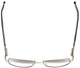 Top View of Charriol Designer Blue Light Blocking Glasses PC7262-C5 in Black 52mm Oval 52mm