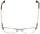 Top View of Randy Jackson Designer Blue Light Blocking Glasses RJ1026-183 in Brown 50mm