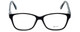 Front View of Metro Designer Blue Light Blocking Glasses Metro-23-Black in Black 47mm Square