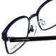 Close Up View of Lucky Brand Designer Blue Light Blocking Glasses D803-Black in Black 46mm Square