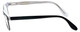 Side View of Ernest Hemingway Designer Blue Light Blocking Glasses H4617 in Black-Clear 48mm