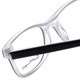Close Up View of Ernest Hemingway Designer Blue Light Blocking Glasses H4617 in Black-Clear 52mm