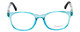 Front View of NY Eye Enhance Kids Designer Blue Light Glasses EN4132 46mm Crystal Blue/Black