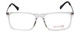 Front View of Vivid Designer Progressive Blue Light Glasses 891 in Glossy Crystal Clear 55 mm
